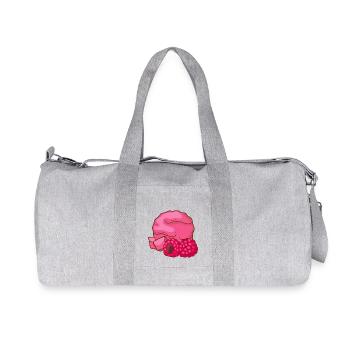 Raspberries ice cream ice cream ice cream ice cream ice cream - Recycled Canvas Sports Bag by Stanley/Stella - heather grey - Front