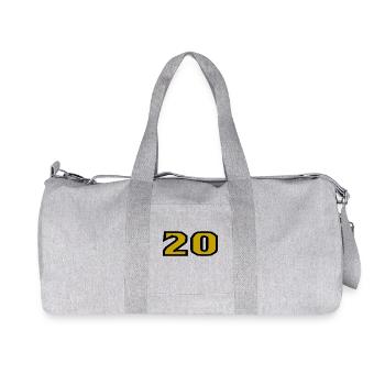 20. 20 YEARS. 20th ANNIVERSARY. 20TH ANNIVERSARY. - Recycled Canvas Sports Bag by Stanley/Stella - heather grey - Front