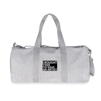 I Bought This To Save An Artist – Art Minimaliste - Sac de sport en toile recyclée Stanley/Stella - gris chiné - Devant