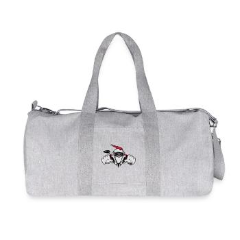 Santa Claus on motorcycle with gifts - Recycled Canvas Sports Bag by Stanley/Stella - heather grey - Front