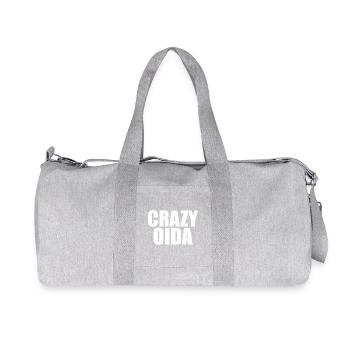 crazy_oida_shirt_geschenk_lustig_wien_oesterrei - Recycelte Canvas-Sporttasche von Stanley/Stella - Grau meliert - Vorne
