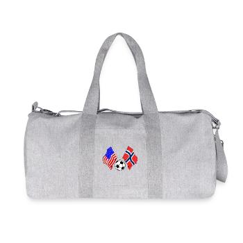 Football Norvège vs États-Unis - Sac de sport en toile recyclée Stanley/Stella - gris chiné - Devant