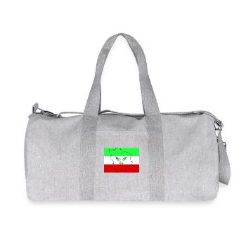 Iran Flag - Recycled Canvas Sports Bag by Stanley/Stella - heather grey - Front