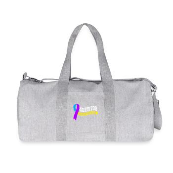 Blasenkrebs Krebs Blase - Recycelte Canvas-Sporttasche von Stanley/Stella - Grau meliert - Vorne
