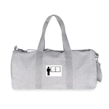 German Teacher - Recycled Canvas Sports Bag by Stanley/Stella - heather grey - Front