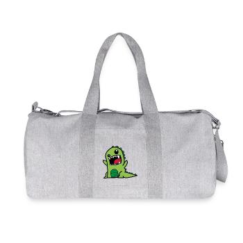Dessin animé Dino - Sac de sport en toile recyclée Stanley/Stella - gris chiné - Devant