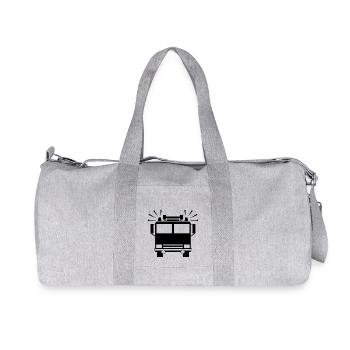 fire Department - Recycled Canvas Sports Bag by Stanley/Stella - heather grey - Front
