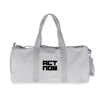 act now - Recycled Canvas Sports Bag by Stanley/Stella - heather grey - Front