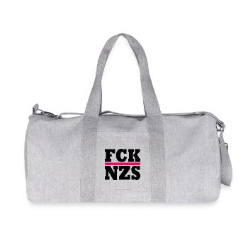 FCK NZS - Recycled Canvas Sports Bag by Stanley/Stella - heather grey - Front