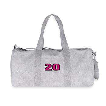 20. 20 ANS. 20e ANNIVERSAIRE. ANNIVERSAIRE 20 ANS. - Sac de sport en toile recyclée Stanley/Stella - gris chiné - Devant