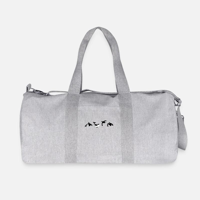 Orca Positions - Geschenkidee - Recycelte Canvas-Sporttasche von Stanley/Stella - Grau meliert