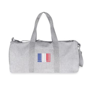 Code Barre Made in France - Sac de sport en toile recyclée Stanley/Stella - gris chiné - Devant