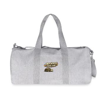 Nen Scheiß muss ich Schildkröte Retro - Recycelte Canvas-Sporttasche von Stanley/Stella - Grau meliert - Vorne