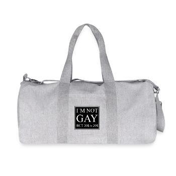 Im not Gay - Recycelte Canvas-Sporttasche von Stanley/Stella - Grau meliert - Vorne