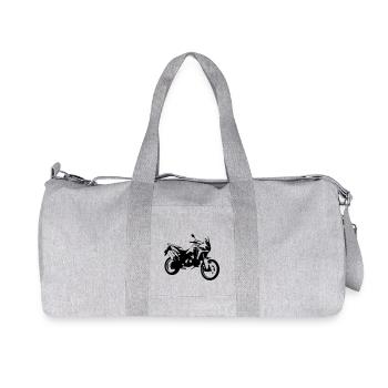 africa twin_einfarbig - Recycelte Canvas-Sporttasche von Stanley/Stella - Grau meliert - Vorne