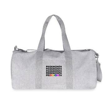 pride month demon - Recycled Canvas Sports Bag by Stanley/Stella - heather grey - Front