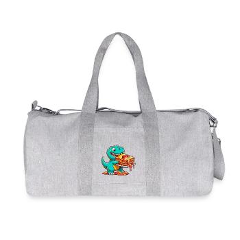 Dino T-Rex Lasagne Lover Italienne - Sac de sport en toile recyclée Stanley/Stella - gris chiné - Devant