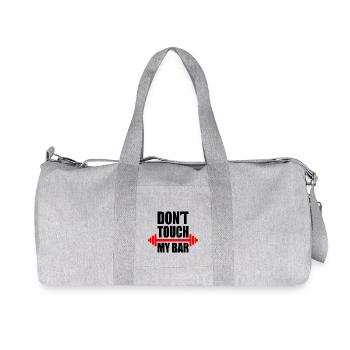 Dont touch my bar - Recycled Canvas Sports Bag by Stanley/Stella - heather grey - Front