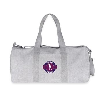 Discgolf Team Mannschaft Spielerin Spiel - Recycelte Canvas-Sporttasche von Stanley/Stella - Grau meliert - Vorne