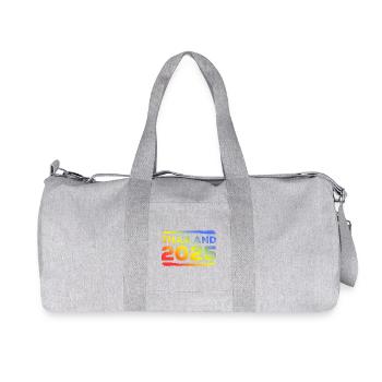 Thailand 2025 Bunt - Recycelte Canvas-Sporttasche von Stanley/Stella - Grau meliert - Vorne