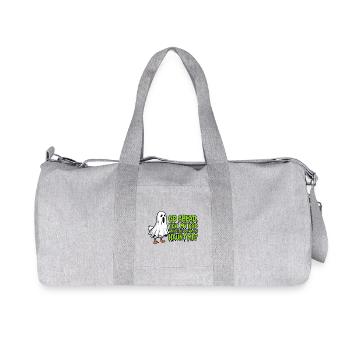 Sarcasme drôle Saison effrayante Allez-y Dites à mon père - Sac de sport en toile recyclée Stanley/Stella - gris chiné - Devant