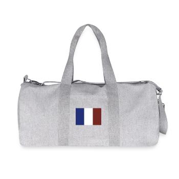 France Flag - Recycled Canvas Sports Bag by Stanley/Stella - heather grey - Front