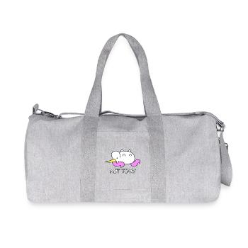 La licorne paresseuse ne dit pas aujourd’hui - Sac de sport en toile recyclée Stanley/Stella - gris chiné - Devant