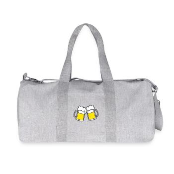 bier_2 - Sac de sport en toile recyclée Stanley/Stella - gris chiné - Devant