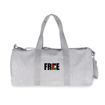Free palestine - Recycled Canvas Sports Bag by Stanley/Stella - heather grey - Front