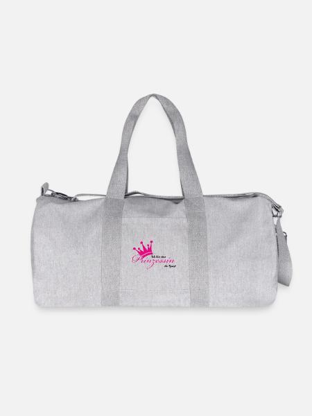 Ich bin eine Prinzessin - Recycelte Canvas-Sporttasche von Stanley/Stella - Grau meliert