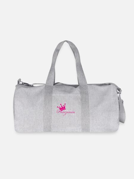 Ich bin eine Prinzessin - Recycelte Canvas-Sporttasche von Stanley/Stella - Grau meliert