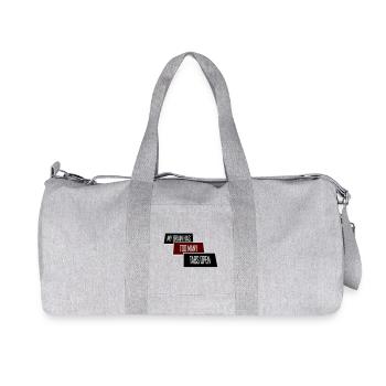 My Brain Has Too Many Tabs Open Lustig Grübeln - Recycled Canvas Sports Bag by Stanley/Stella - heather grey - Front