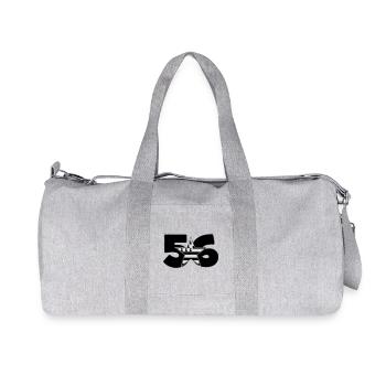 Bretagne : 56 ! - Sac de sport en toile recyclée Stanley/Stella - gris chiné - Devant