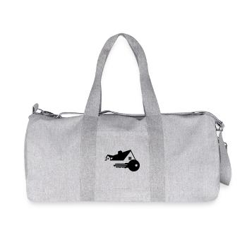 Key with house key for house purchased logo - Recycled Canvas Sports Bag by Stanley/Stella - heather grey - Front