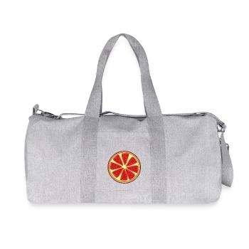 Pomegranate apple fruit red red fruits vegan - Recycled Canvas Sports Bag by Stanley/Stella - heather grey - Front