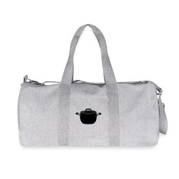 Suppe oder Pfanne - Recycelte Canvas-Sporttasche von Stanley/Stella - Grau meliert - Vorne