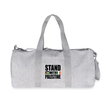Stand with palestine - Recycled Canvas Sports Bag by Stanley/Stella - heather grey - Front