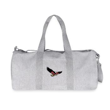 Drapeau des fans d’Adler Allemagne - Sac de sport en toile recyclée Stanley/Stella - gris chiné - Devant