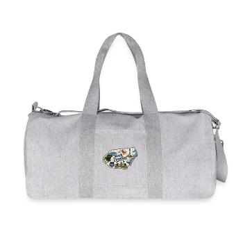 North Carolina Tar Heel State Vintage-Aufkleber - Recycelte Canvas-Sporttasche von Stanley/Stella - Grau meliert - Vorne