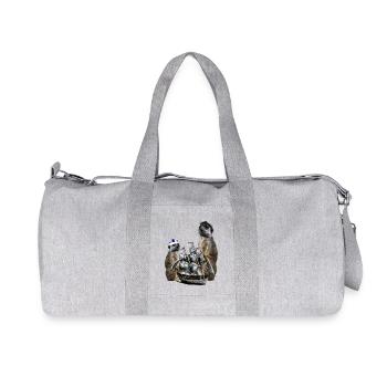 Kapitän-Erdmännchen - Recycelte Canvas-Sporttasche von Stanley/Stella - Grau meliert - Vorne