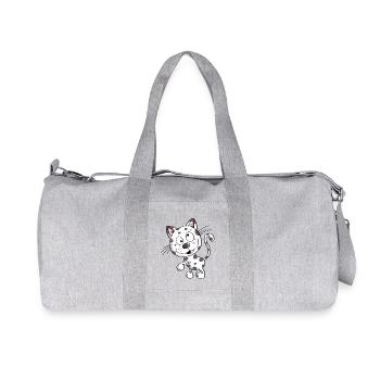 Cute Cat - Cats - Cat - Stubentiger - Recycled Canvas Sports Bag by Stanley/Stella - heather grey - Front