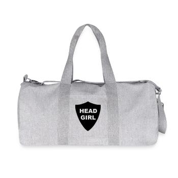 Head Girl Badge - Recycled Canvas Sports Bag by Stanley/Stella - heather grey - Front