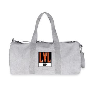 level up nerd cod - Sac de sport en toile recyclée Stanley/Stella - gris chiné - Devant