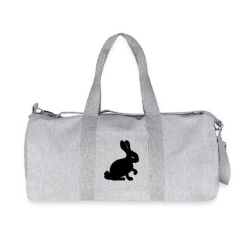 Rabbit shadow image year of the rabbit - Recycled Canvas Sports Bag by Stanley/Stella - heather grey - Front