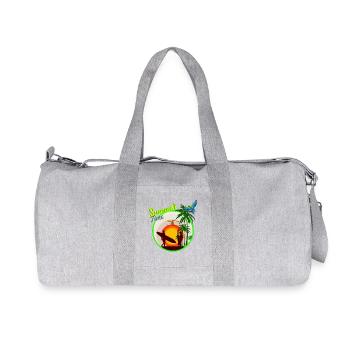 Sommerzeit - Recycelte Canvas-Sporttasche von Stanley/Stella - Grau meliert - Vorne