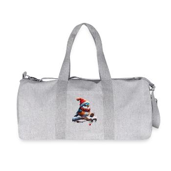 Oiseau de Noël doux, petit et sympathique - Sac de sport en toile recyclée Stanley/Stella - gris chiné - Devant