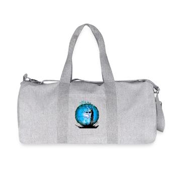 Arbre, Nature, Cerf, Cerf, Animaux De La Forêt, Chevreuil Sauvage - Sac de sport en toile recyclée Stanley/Stella - gris chiné - Devant