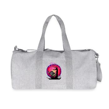Halloween Cat Cats Mouse Mice - Recycled Canvas Sports Bag by Stanley/Stella - heather grey - Front