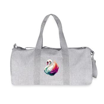 Swan - Recycled Canvas Sports Bag by Stanley/Stella - heather grey - Front