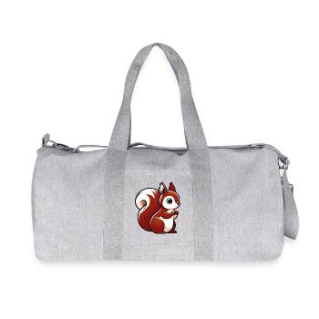 Squirrel - Recycled Canvas Sports Bag by Stanley/Stella - heather grey - Front